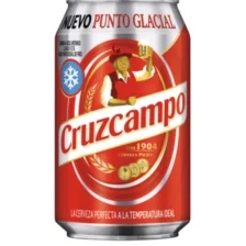 Cruzcampo Spanish Lager Beer - 24 x 0.33L Cans