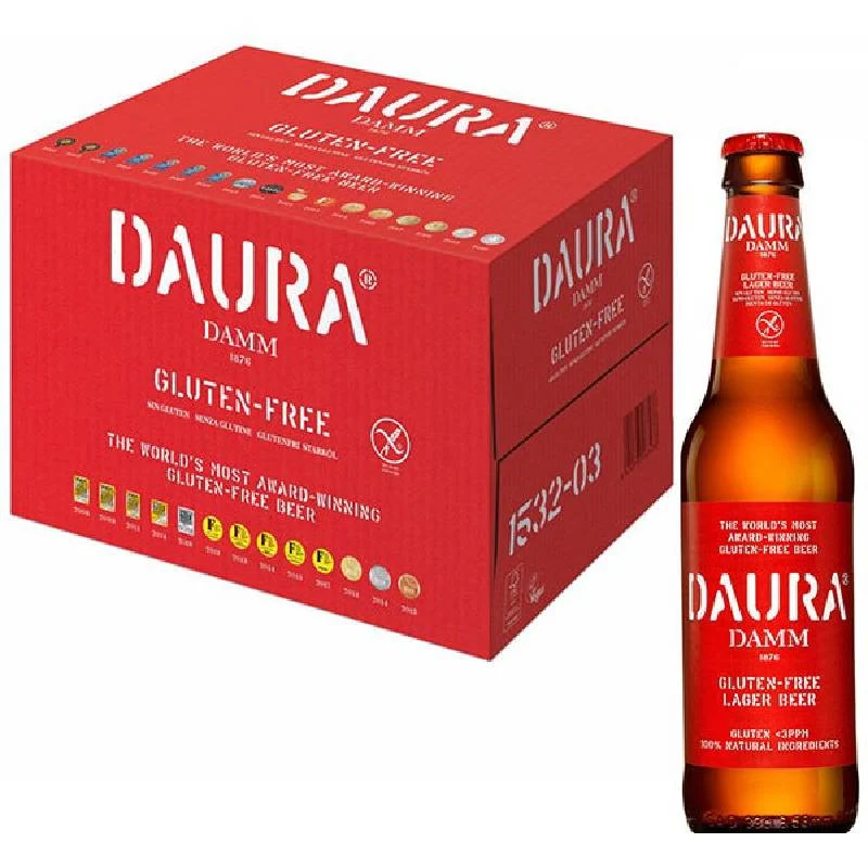 Daura Damm Glutenfrei 24×0,33 Liter Einweg Daura Damm Glutenfrei 24×0,33 Liter Einweg