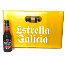 Estrella Galicia Premium Spanish Pilsener - 24 x 0.33L Glass Bottles