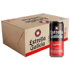 Estrella Galicia Especial Beer - 24 x 0.33L Cans