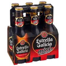 Estrella Galicia Mini Beer – 24 × 0.2L Glass Bottles