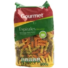 Gourmet Espirales Tricolor - Italian Tricolor Spiral Pasta 500g