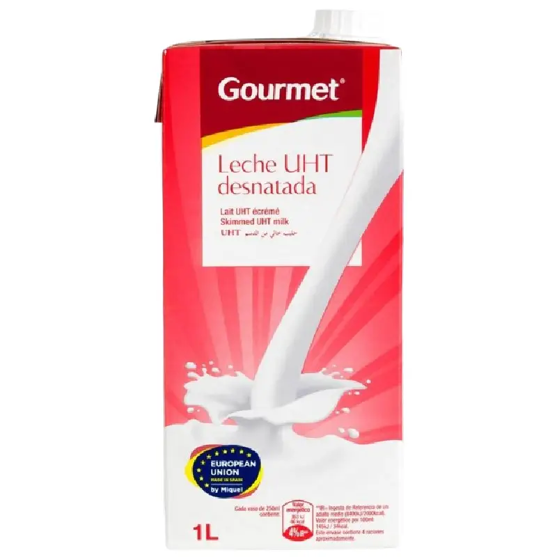 Gourmet H-Milch entrahmt 0,3% 6×1 liter Gourmet H-Milch 0.3% Fat - Long-Life Milk 6-Pack