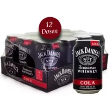 JACK DANIEL’S COLA 12 X 0,33LT Dosen