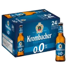 Krombacher Pils 0.0% Alcohol-Free Beer - 24 x 0.33L Glass Bottles