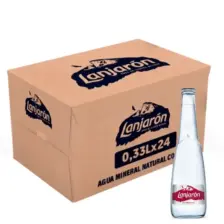 Lanjaron Sparkling Mineral Water 24 x 0.33L Glass Bottles