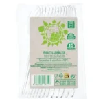 Heat-Resistant Plastic Dessert Spoons - 15 Pack (100°C)