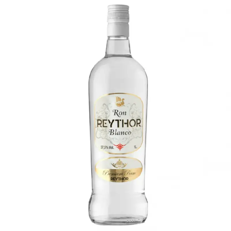 Ron blanco Reythor (1 L) Reythor White Rum Premium Mallorcan Spirit – 1 L