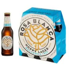 Rosa Blanca Lager Beer – 24 × 0.25 L Glass