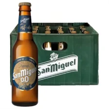San Miguel 0.0 Tostada - 24x0.33L Glass Bottles Crate