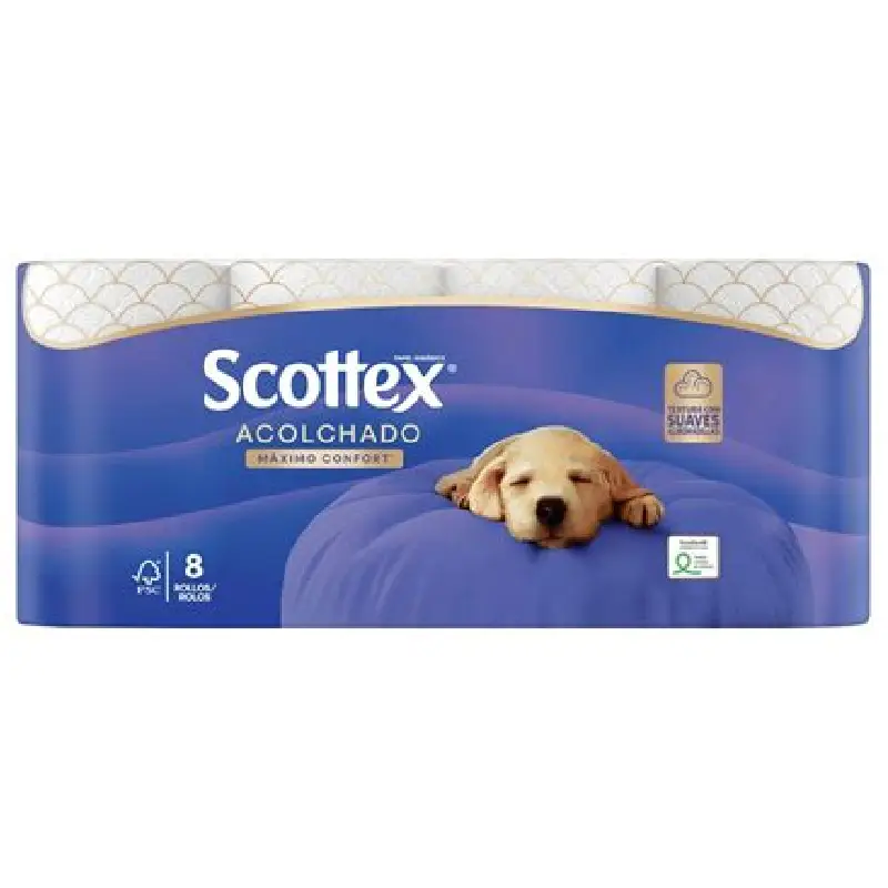 Scottex Toilettenpapier weich Packung 8 Rollen Scottex Soft Toilet Paper Pack (8 Rolls)