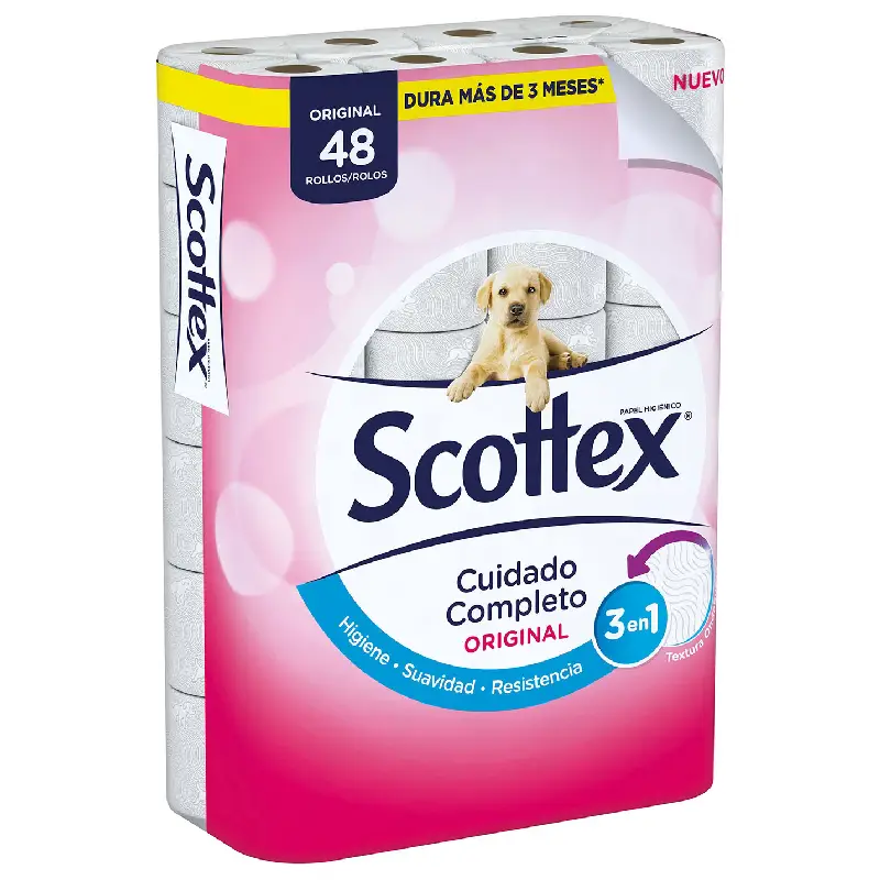Toilettenpapier 48 rollen sensitiv 3 lagig Scottex Scottex Toilet Paper 48 Rolls - 2-Ply Premium Quality