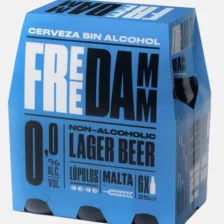 Free Damm 0.0% Alcohol-Free Beer – 24 × 0.25 L Glass