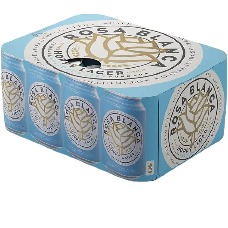 Rosa Blanca Lager 24 × 0,33 L Dosen Rosa Blanca Lager Authentic Spanish Beer – 24 × 0.33 L Can