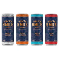 9 MILE Vodka Premix Mixed Pack - 4 Flavours 12x0.33L