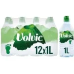 Volvic Natural Mineral Water – 12 × 1 L