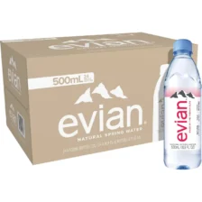 Evian Natural Mineral Water 24 x 0.5L Bottles