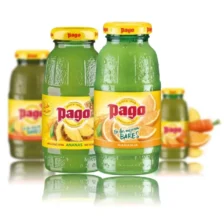 Pago Premium Fruit Juices 24 x 0.2L Glass Bottles - Multi-Pack