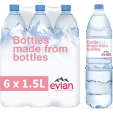evian Natural Mineral Water Still 6x1.5l (PET)