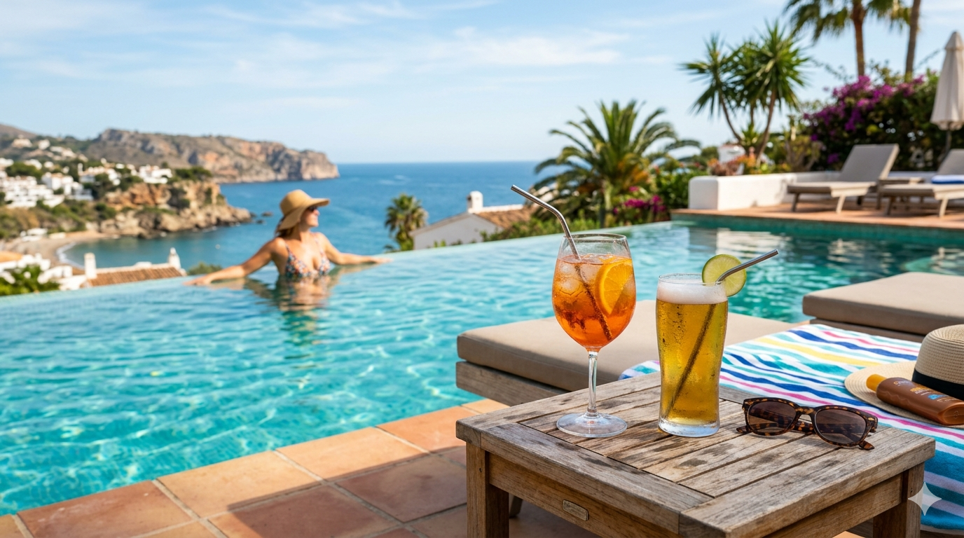 Cool Drinks At The Pool