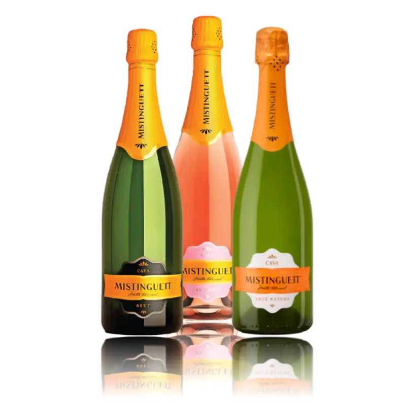 Mistinguett Cava 0,75 L – Brut, Rosé & Brut Nature Mistinguett Cava – 0.75 L