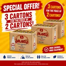 Solares Mineral Water – 1 L Glass